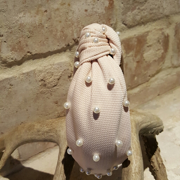 💓Embellished turban pearl headband - Picture 4 of 4